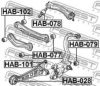 FEBEST HAB-101 Control Arm-/Trailing Arm Bush